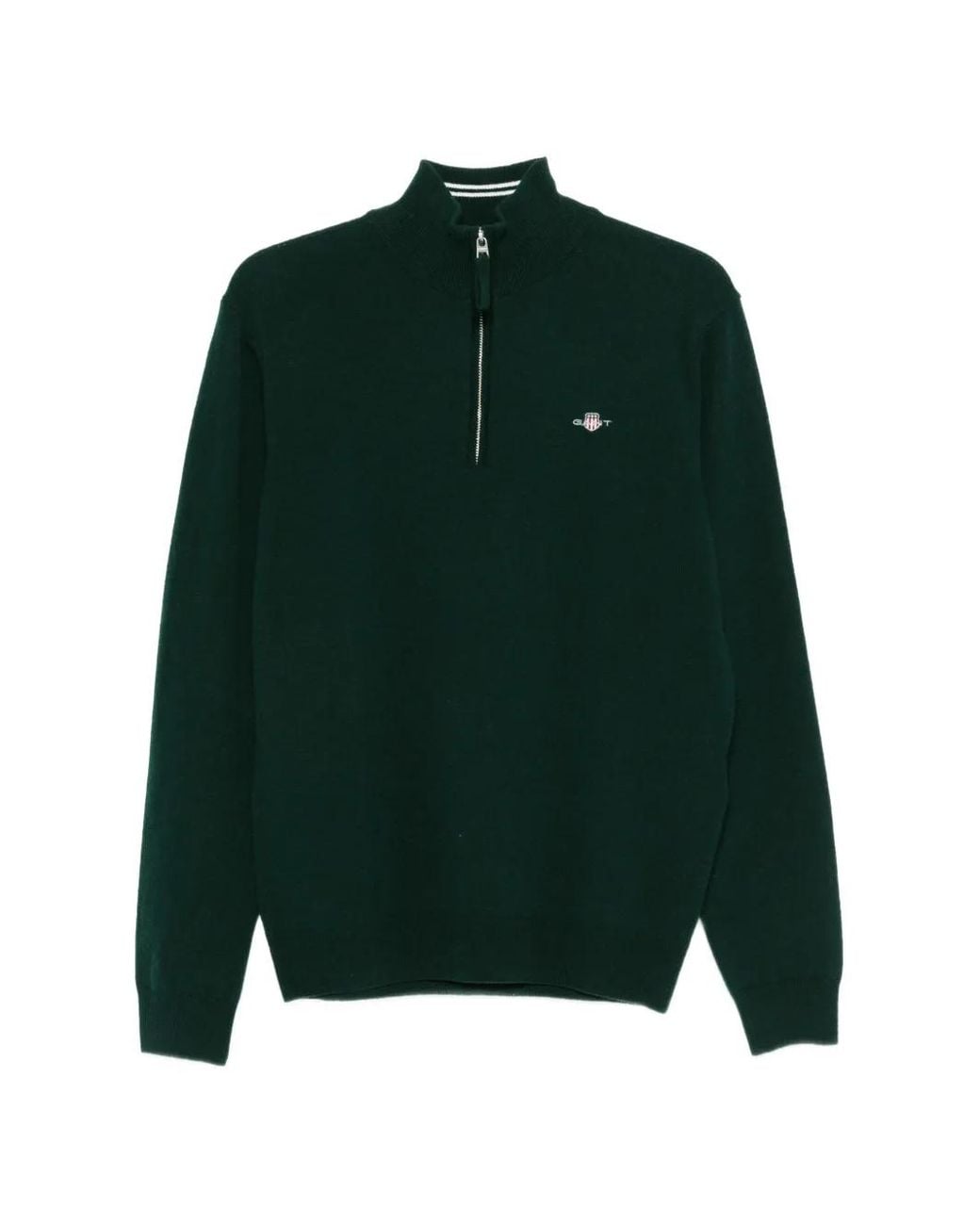 Gant Black Half Zip Sweater for men