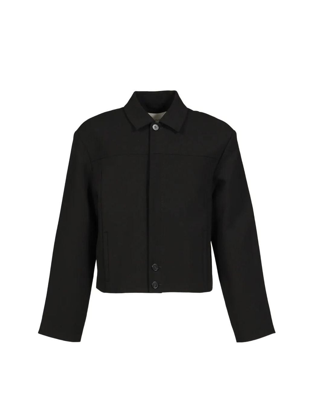 Entire studios Black Cropped Jacket for men