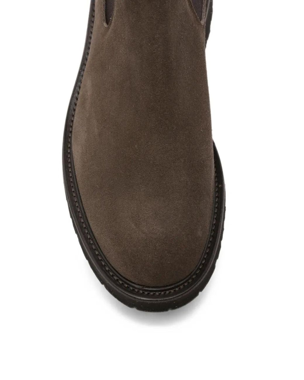 Tricker's Brown Suede Chelsea Boots for men