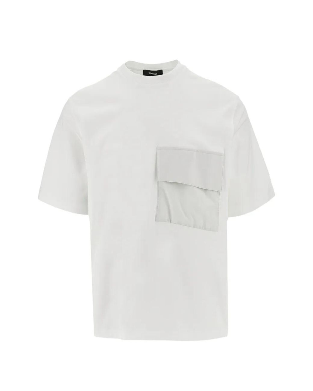 Herno White Contrast Pockets T-Shirt for men