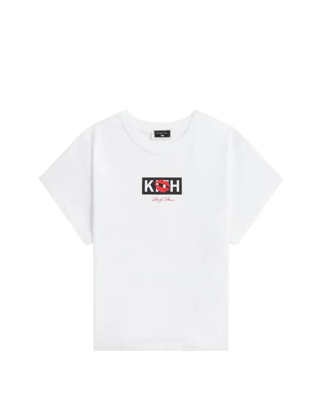 Kith White Marilyn Monroe Kiss Mulberry T-Shirt for men