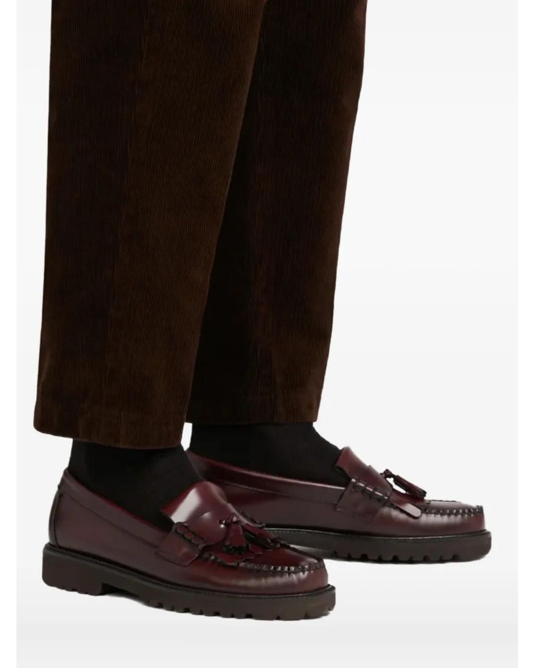 Mocasines Weejuns 90s Layton II Kiltie G.H.BASS de hombre de color Brown