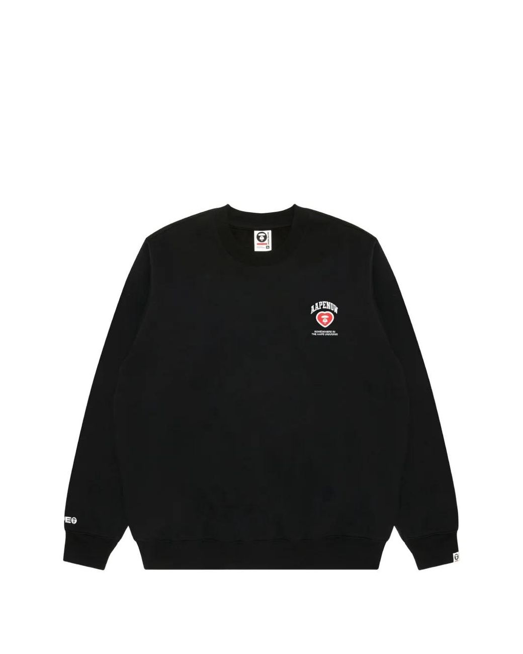 Aape By A Bathing Ape Black Heart-Patch Sweatshirt for men