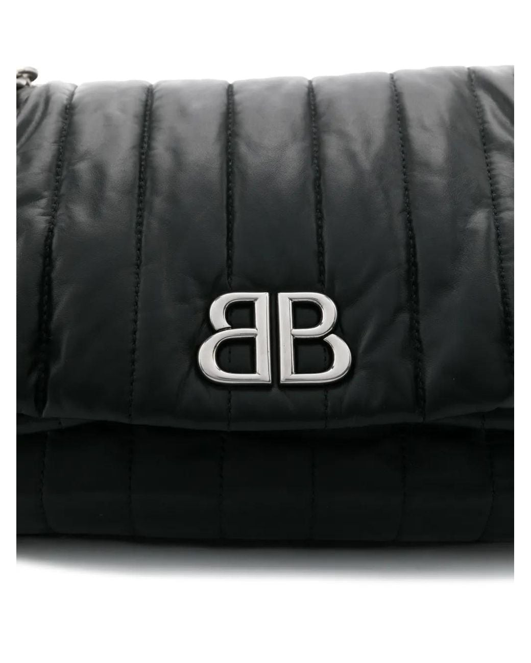 Balenciaga Black Small Monaco Shoulder Bag