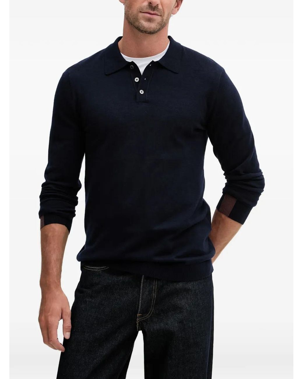 Mos Mosh Blue Adam Sweater for men