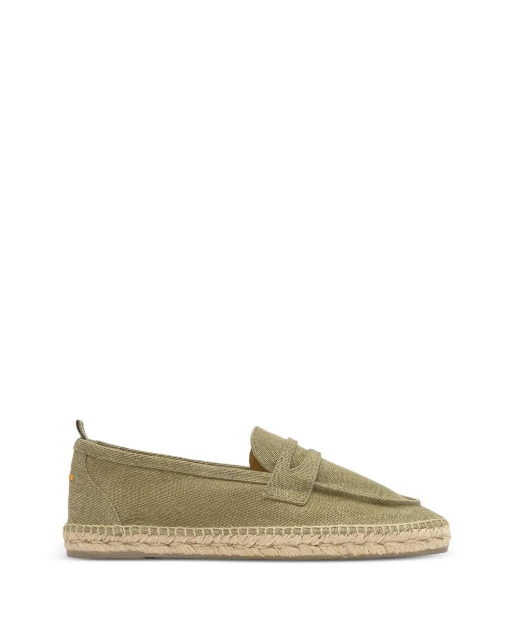 Castaner Green Canvas Penny-Slot Espadrilles for men
