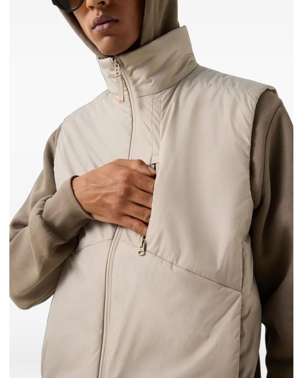 Bogner Fire + Ice Natural Emilian Padded High-Neck Gilet for men