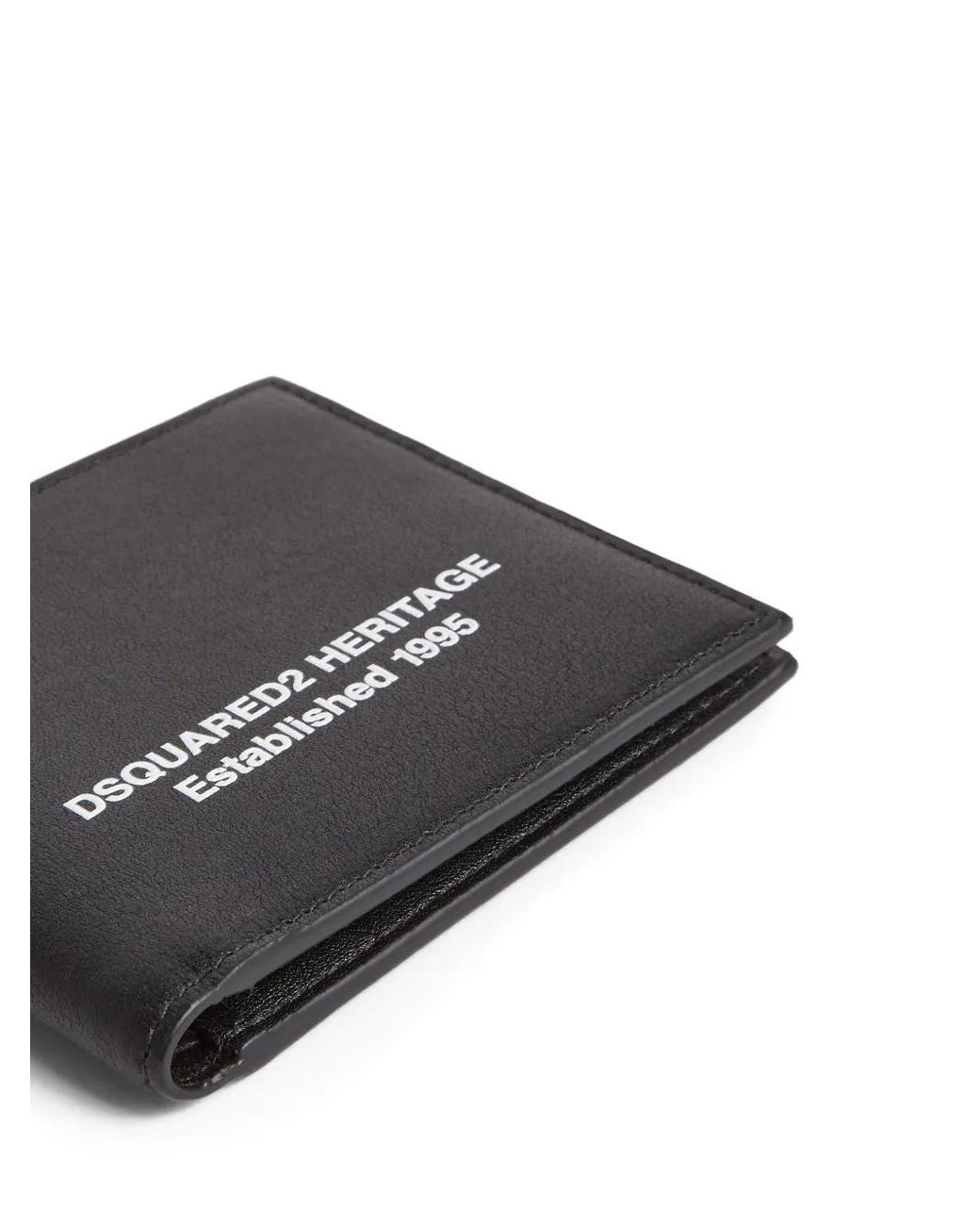 DSquared² Black Heritage Wallet for men