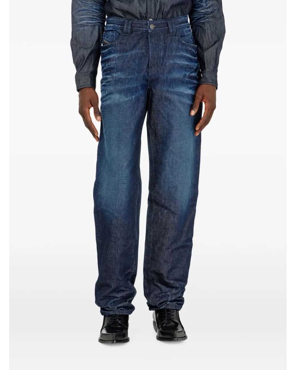 DIESEL Blue Regular Jeans High-Waist 1991 D-Voeed for men