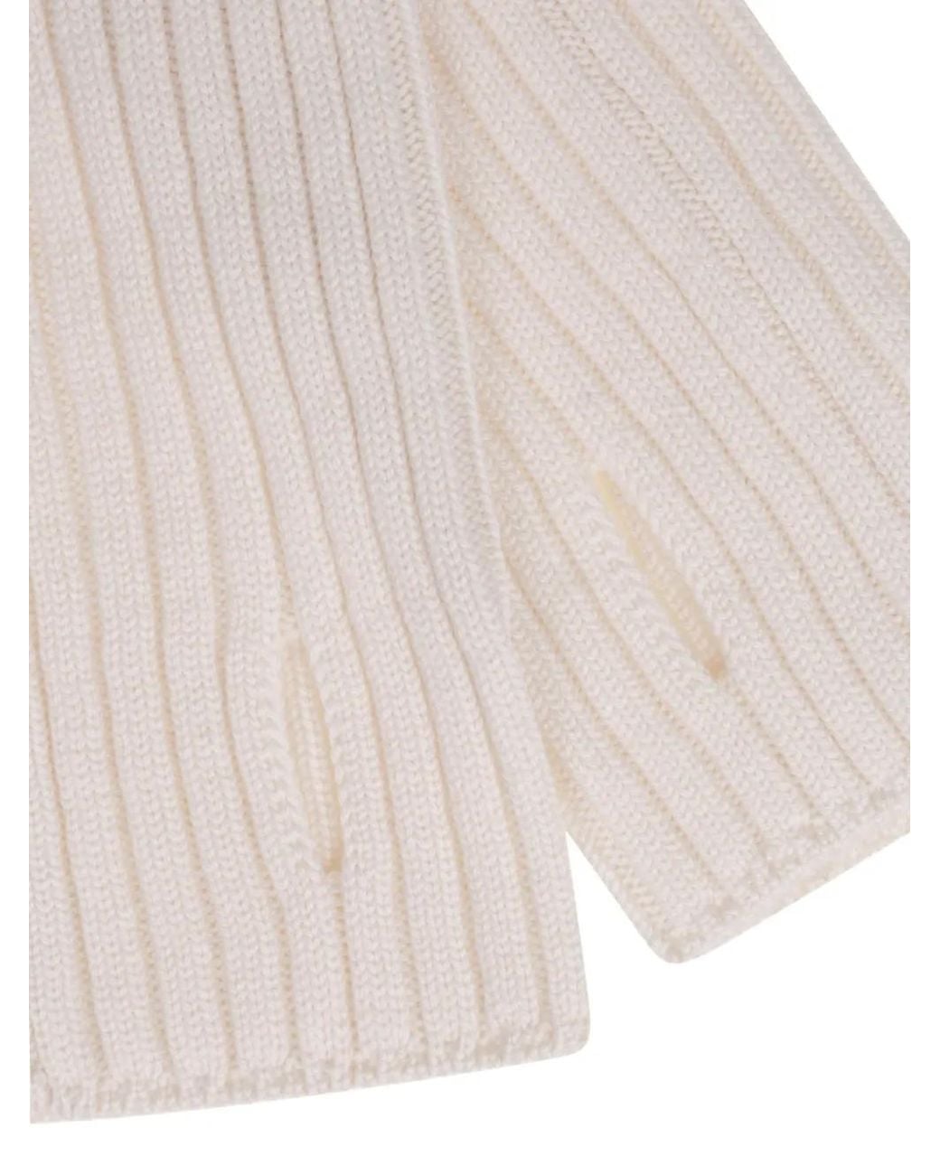 Zanone Multicolor Ribbed Wool Gloves