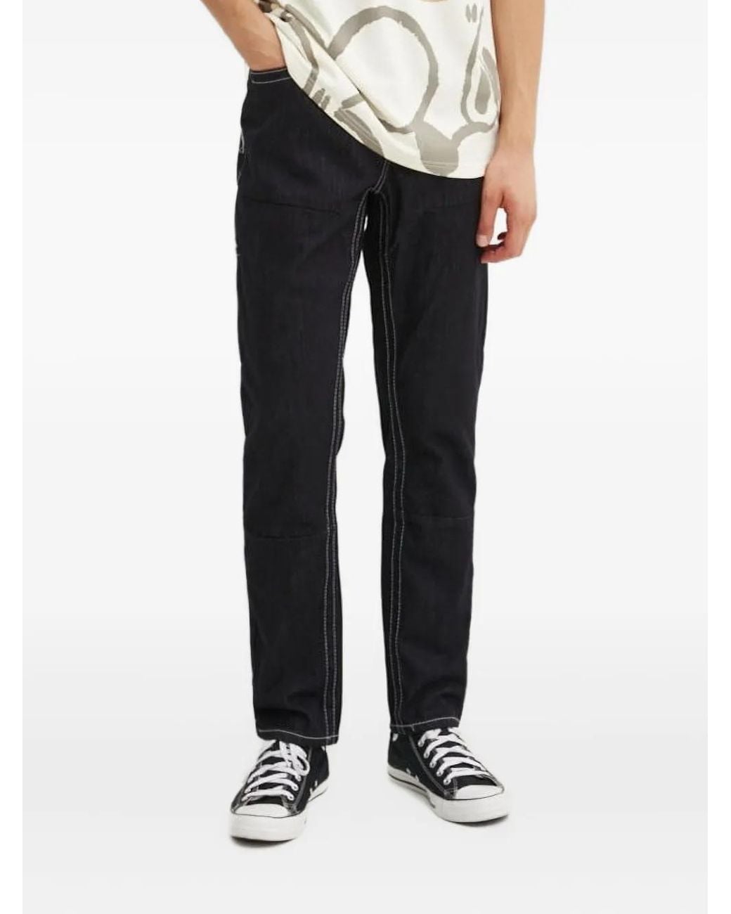 Desigual Black Straight-Leg Jeans for men