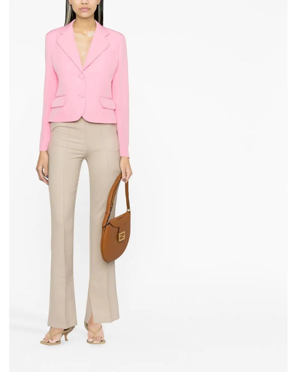 Ermanno Scervino Pink Single-Breasted Blazer