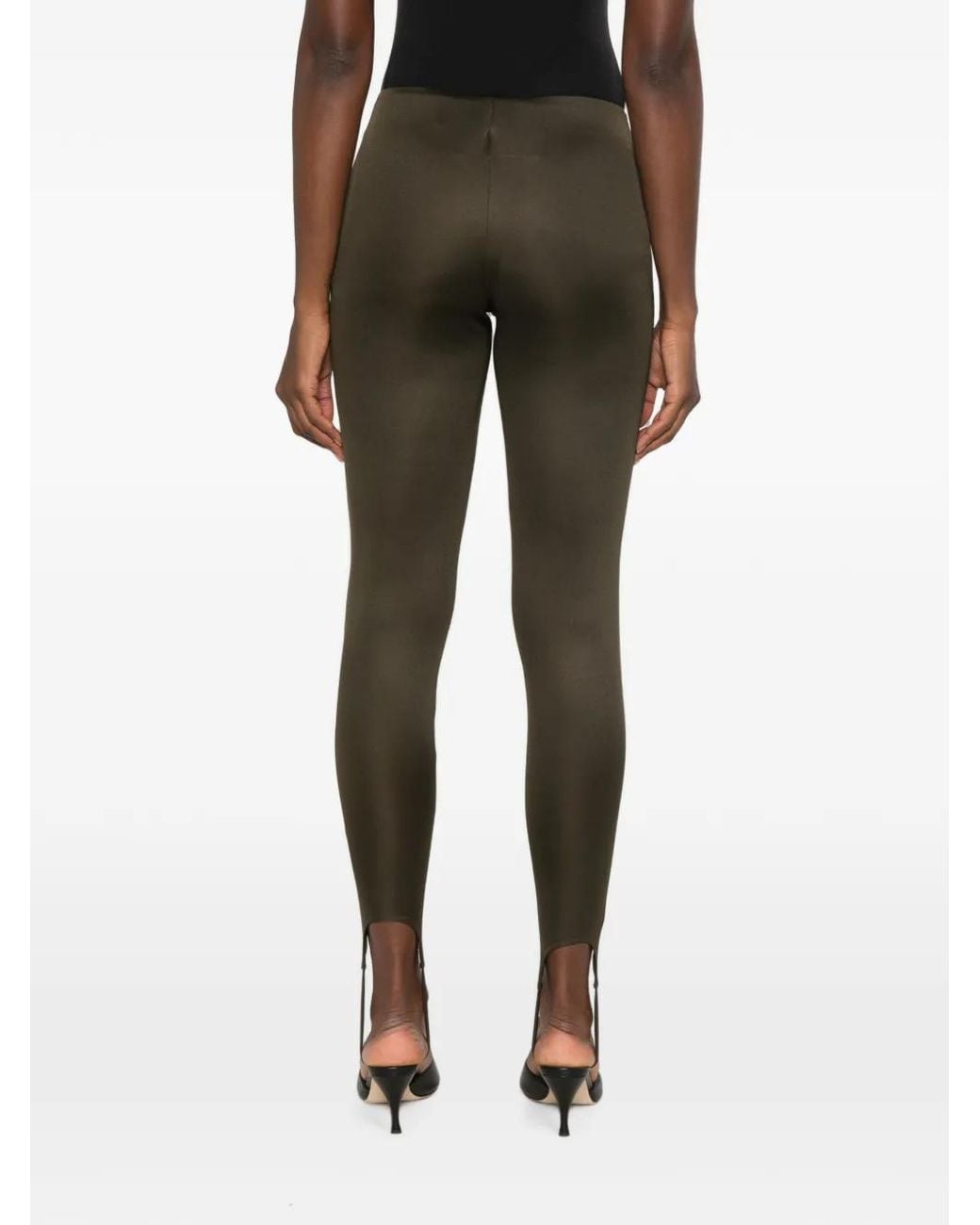 Frankie Shop Green Caserta Stirrup-Cuff Leggings