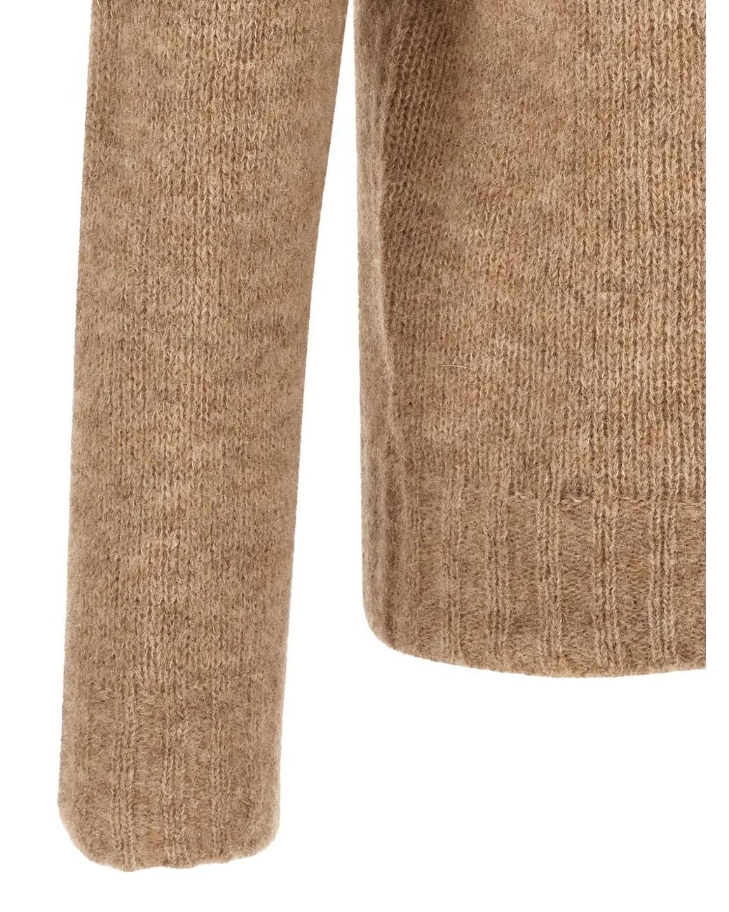 Oliver Lattughi Natural Pull À Col Rond Et Effet Brossé for men