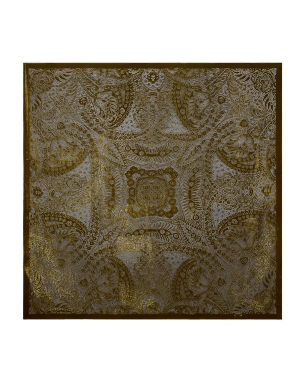 Etro Green Velvet-Effect Paisley Shawl