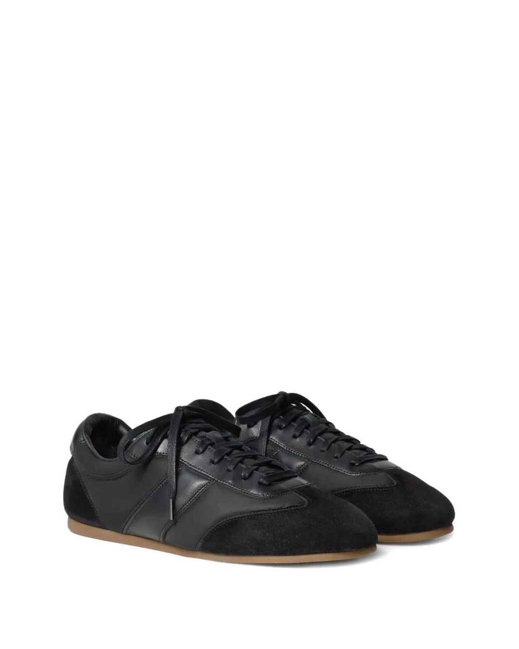 Lemaire Black Leather Sneakers for men
