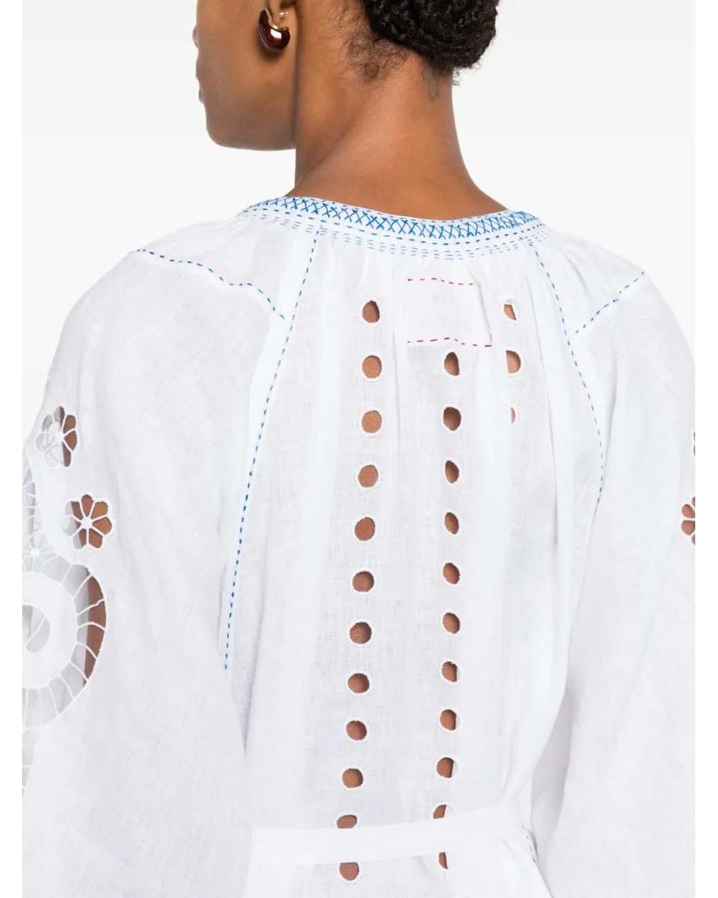 Vita Kin White Babylon Embroidered Cut-Out Dress