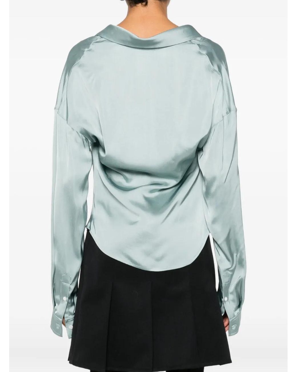 Viktor & Rolf Blue Satin Shirt