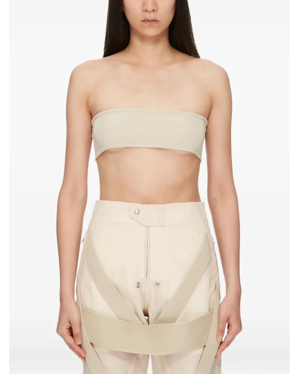 Rick Owens Natural Temple Bandeau Top