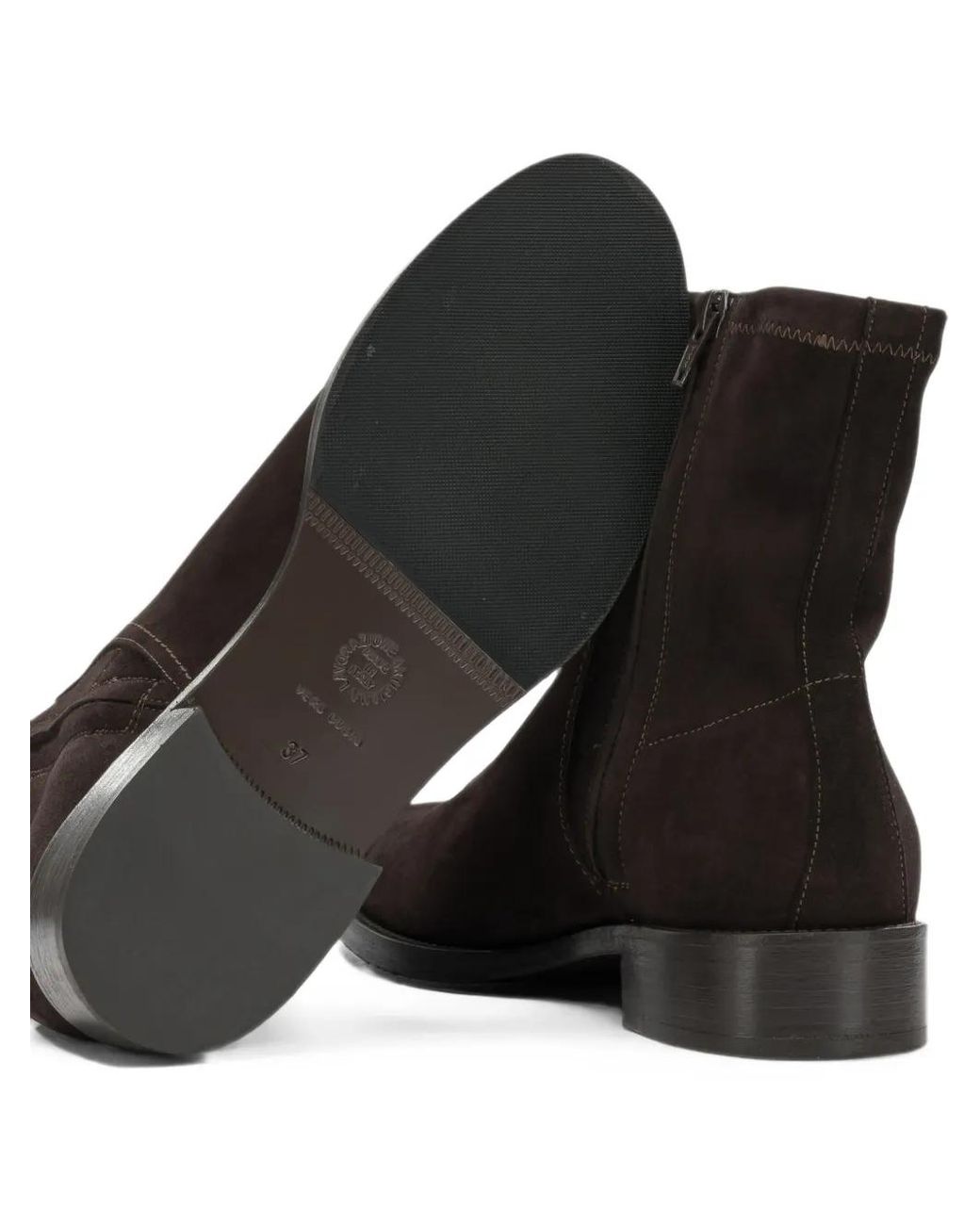 MARETTO® Black Suede Ankle Boots