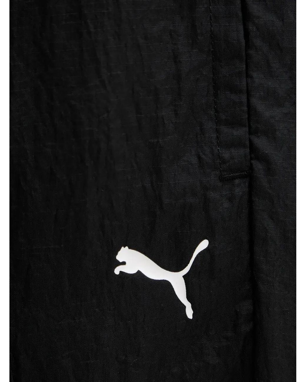 PUMA Black Dare To Oversized Ripstop Trousers