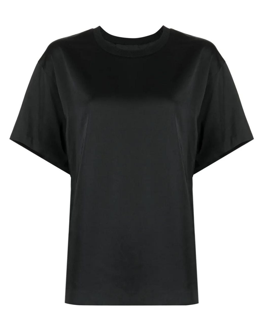 Juun.J Black Round-Neck Short-Sleeve T-Shirt