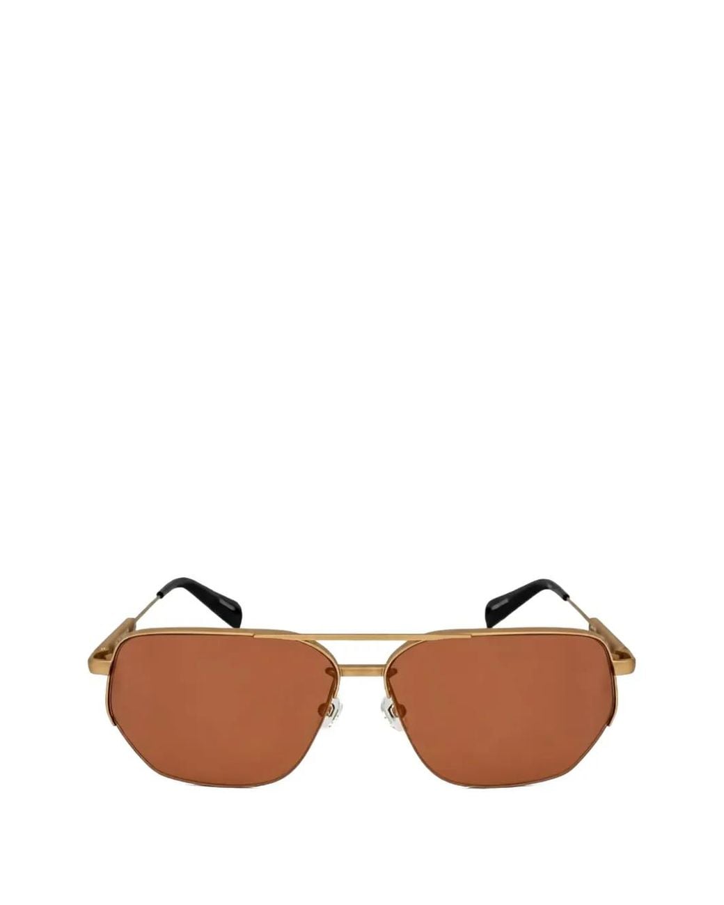 Jacquemus Brown Geometric-Frame Sunglasses