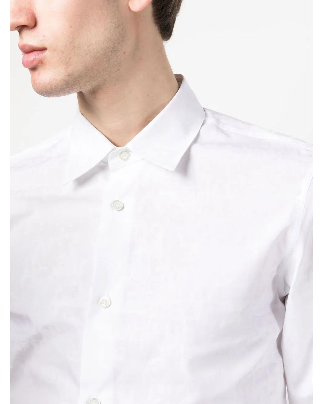 McQueen Overhemd Met Logoprint in het White voor heren