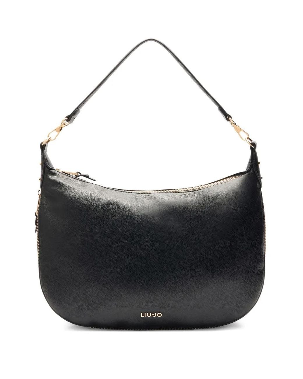 Liu Jo Black Logo-Lettering Shoulder Bag