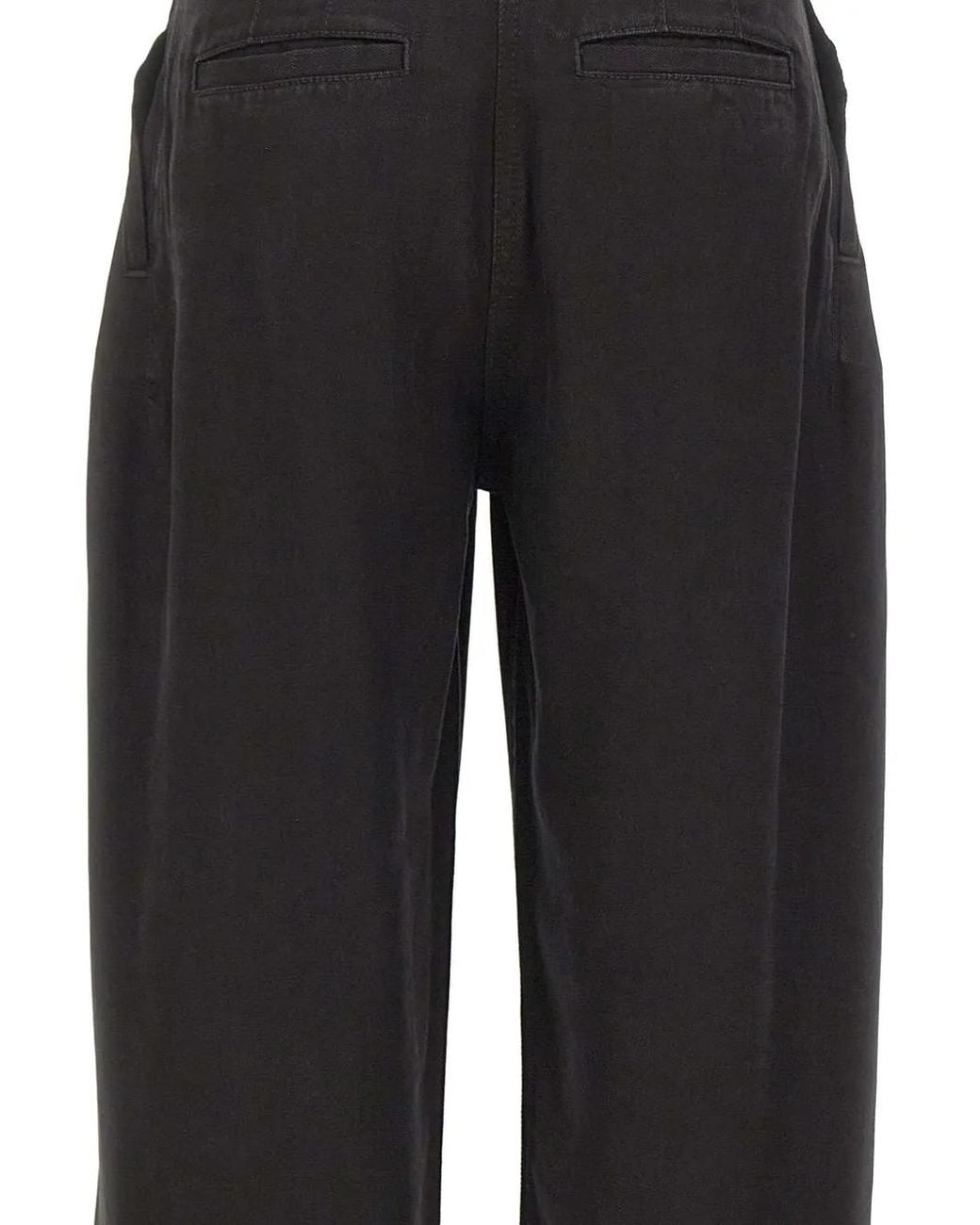 IRO Black Flowy Pleated Trousers