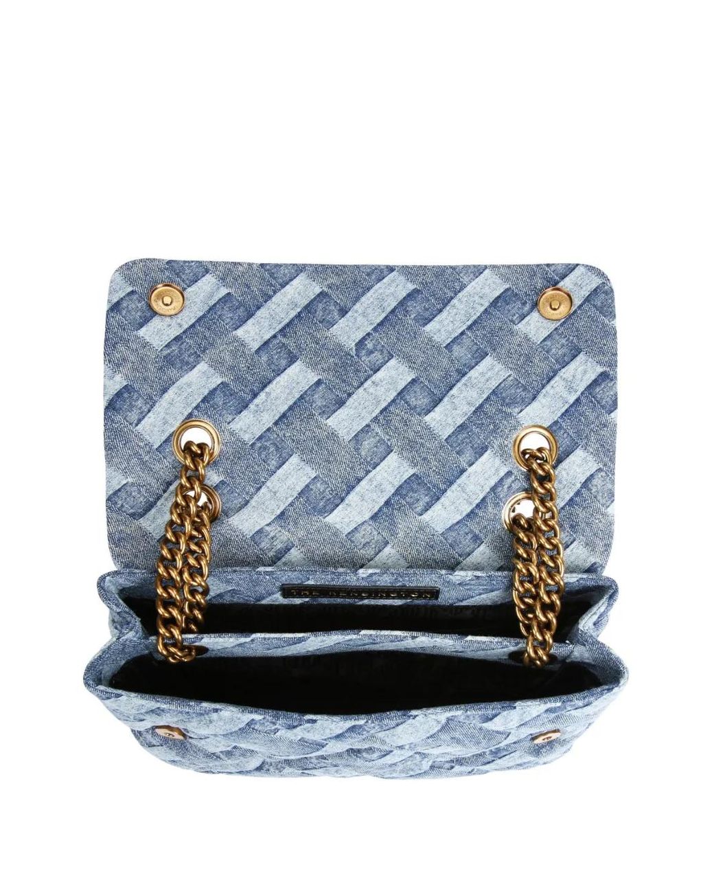 Kurt Geiger Blue Large Kensington Soft Denim Shoulder Bag