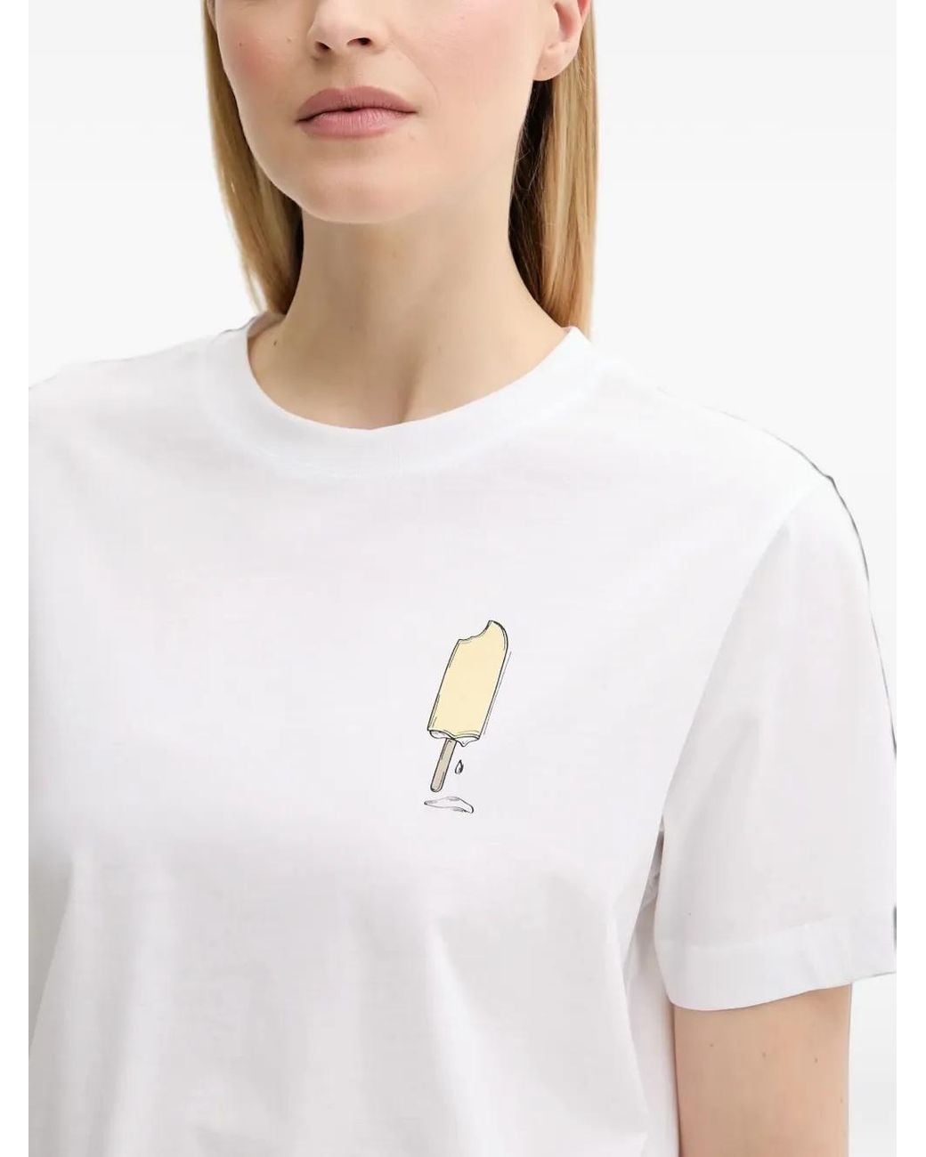 Samsøe & Samsøe White Sacamino Cotton T-Shirt