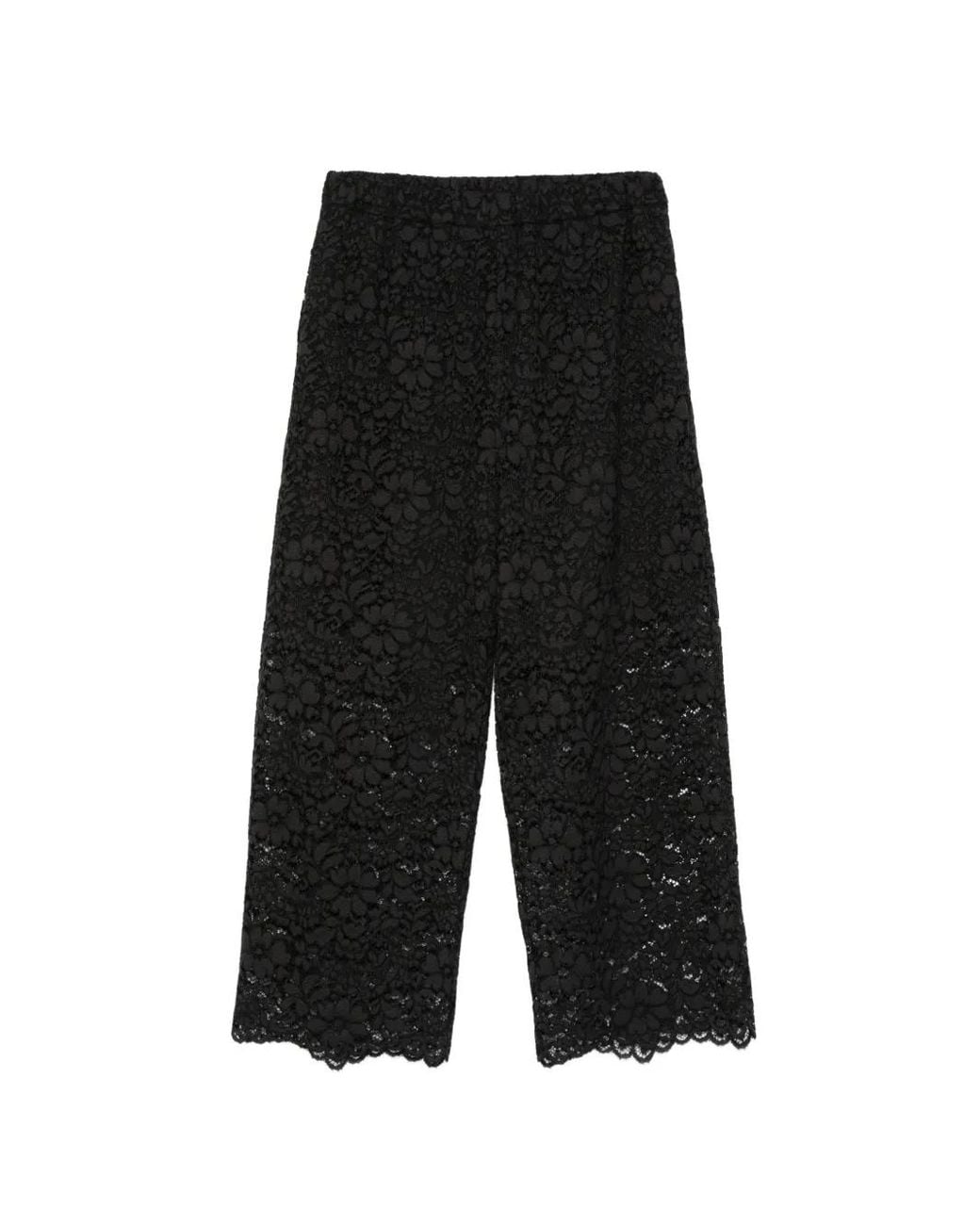 Simonetta Ravizza Broek Met Kant in het Black