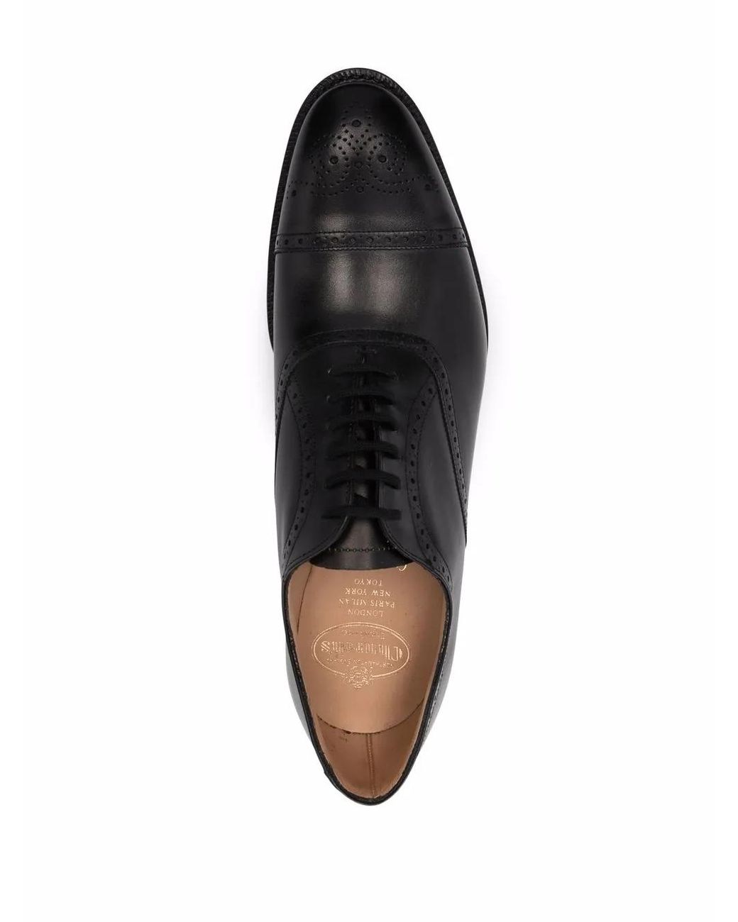 Church's Black Toronto Leather Oxford Shoes for men