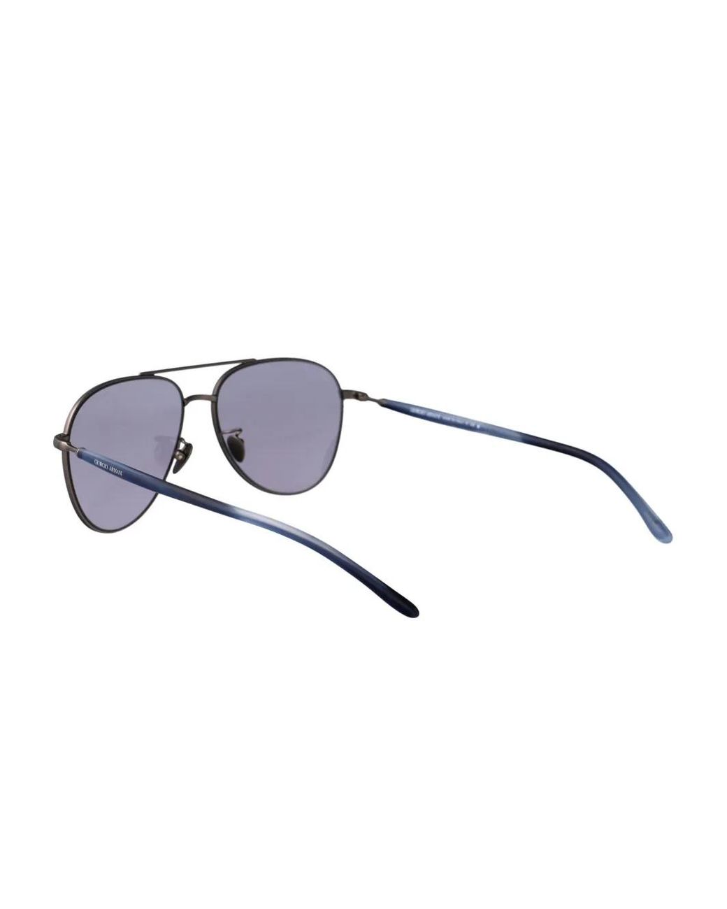 Giorgio Armani Blue Navigator-Frame Sunglasses for men