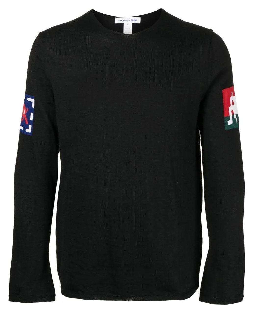 Comme des Garçons Black Intarsia-Knit Sweater for men