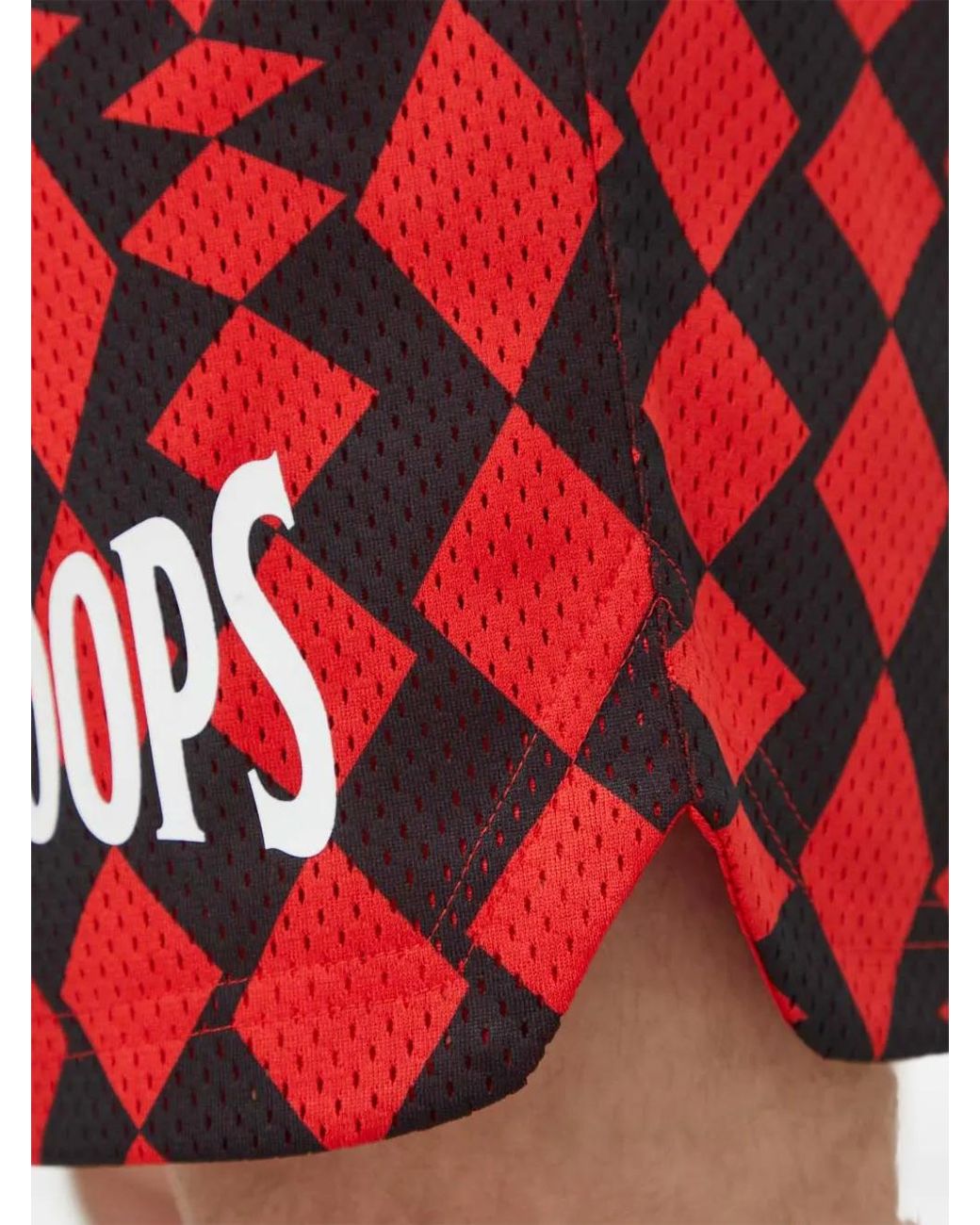 PUMA Red Hoops Diamond-Print Track Shorts for men