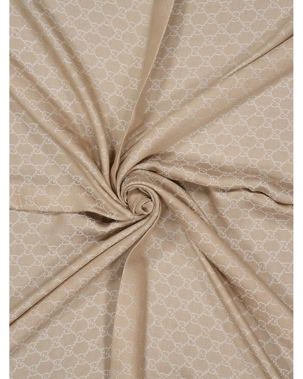 Gucci Natural Gg Pattern Shawl