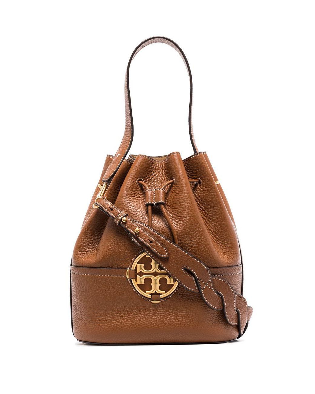 tory burch miller small leather saddle bag