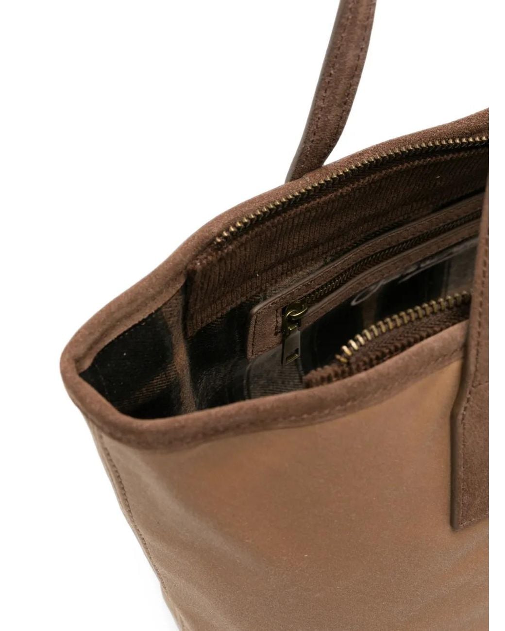 Mc2 Saint Barth Brown Logo-Embroidered Canvas Tote Bag
