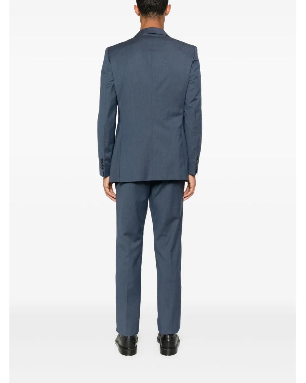 Fursac Blue Single-Breasted Suit for men