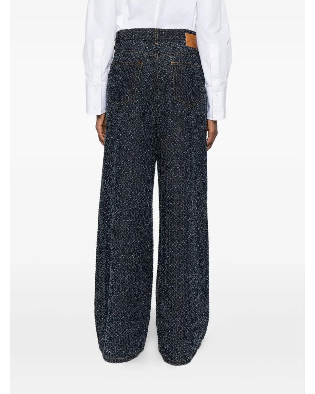 Ganni Blue Loose High Rise Jeans