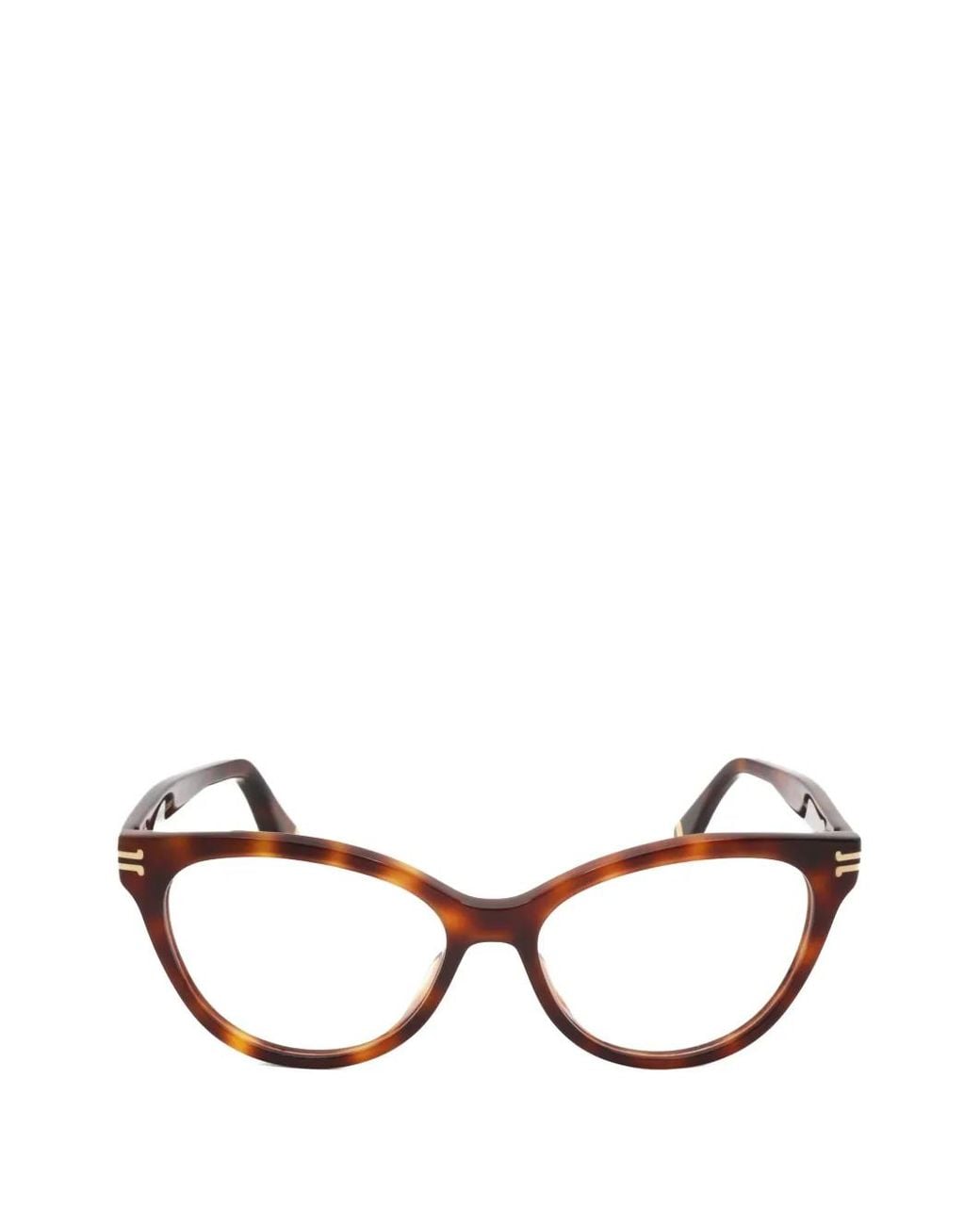 Marc Jacobs Natural Tortoiseshell-Effect Cat-Eye Glasses