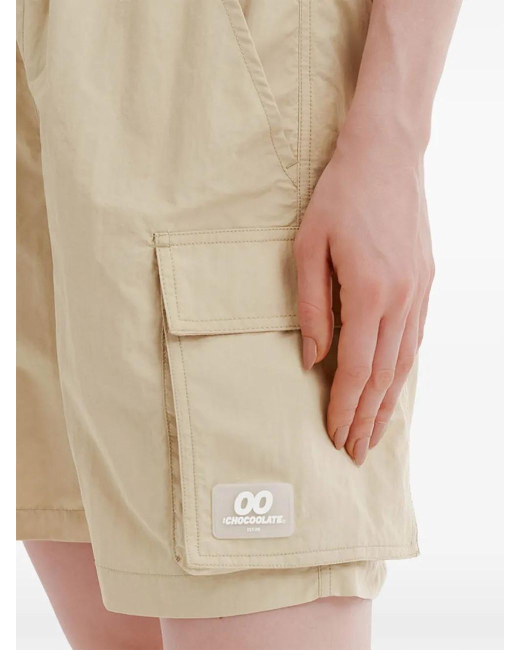 Chocoolate Natural Short À Poches À Rabats