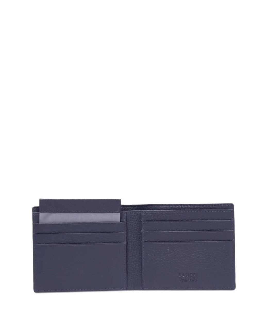 Lancel Blue Côme 5Cc Leather Wallet for men