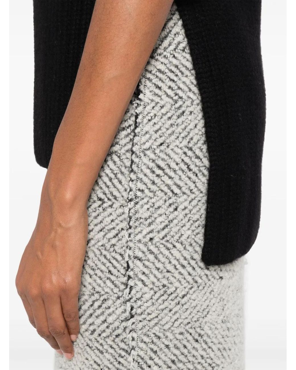 Alberta Ferretti Gray Skirt
