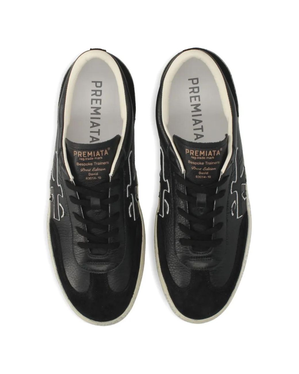 Premiata Black David 8285 Sneakers for men