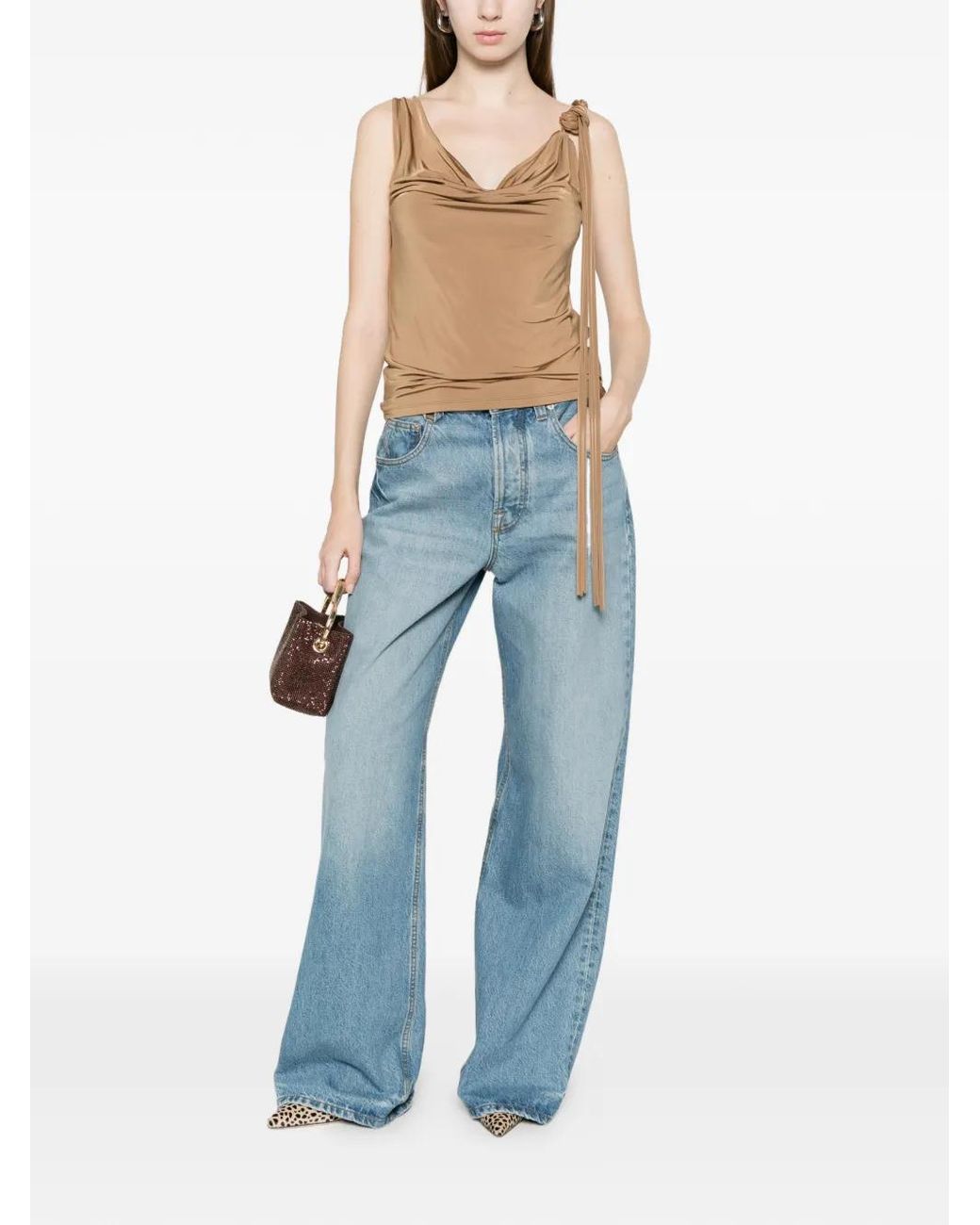 Blumarine Natural Haut À Fleurs