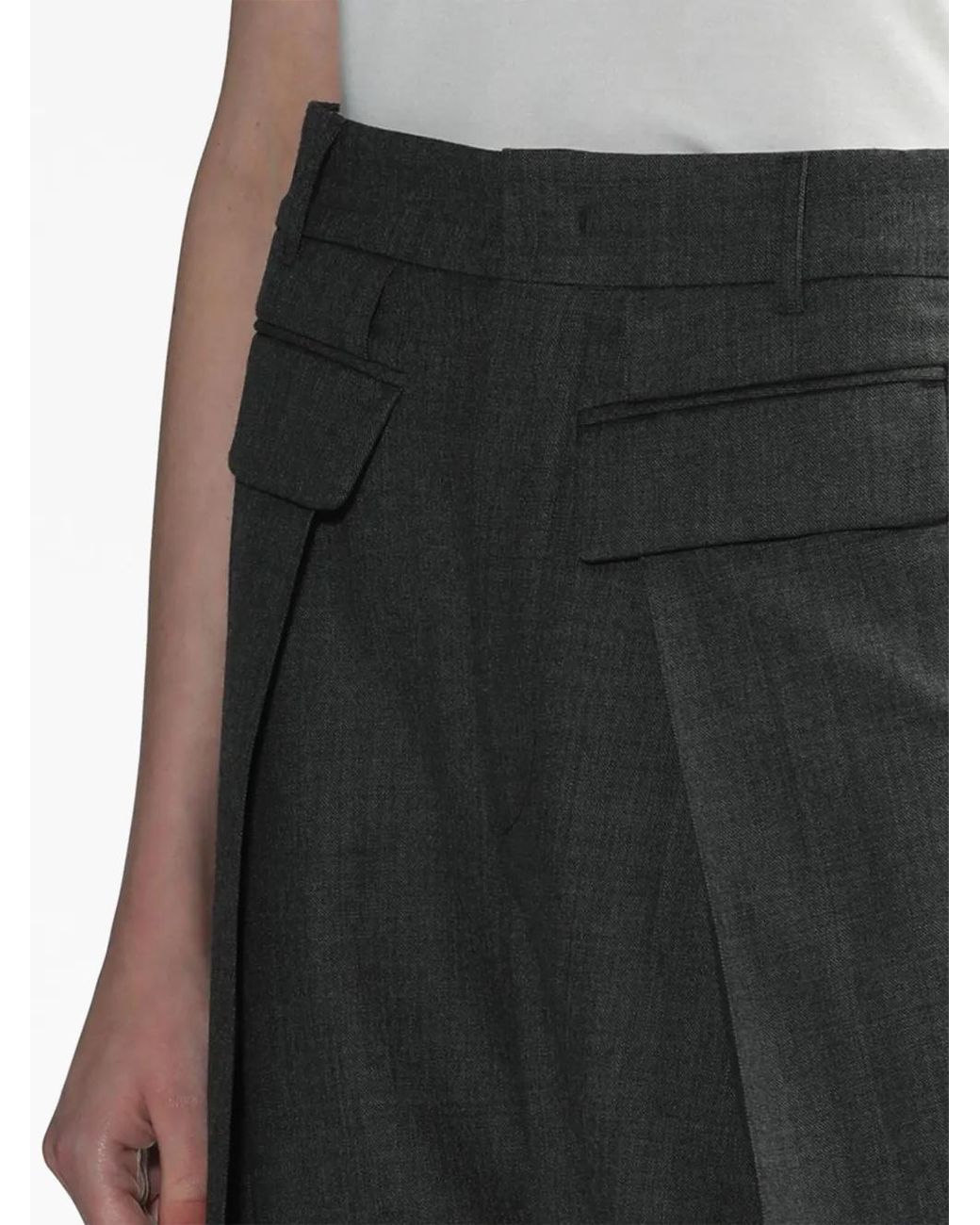 Adererror Gray Fran Wool Tailored Trousers
