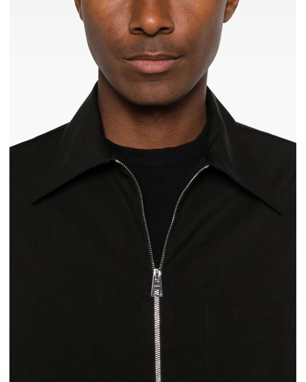 Camicia Con Zip di Givenchy in Black da Uomo